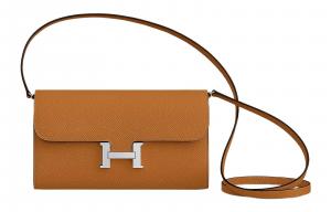 Сумка через плечо Constance To Go Epsom Calfskin, кросс-боди женская 1H Toffee HERMES