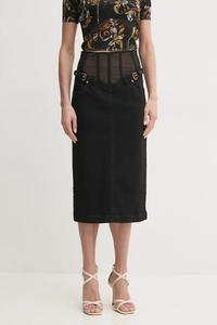 Джинсовая юбка Versace Jeans Couture, черный