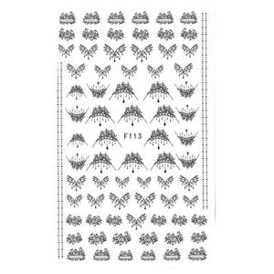 Тонкие самоклеящиеся наклейки для ногтей № F113 MollyLac, Molly Lac