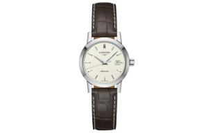 LONGINES Часы Women's Classic Vintage Watch, Beige Yellow Watch Dial