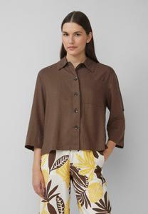 Блузка на пуговицах s.Oliver, темно-коричневый