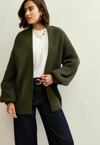 Кардиган New Look STITCHY KNIT BALLOON SLEEVE , Khaki