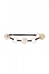 Ремень Nash с отделкой "молотый диск" от 8 Other Reasons, gold