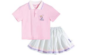 Детский комплект из юбки Disney, персиковый