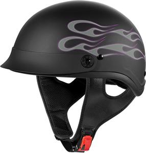 Полушлем матовый Fulmer 951 Scorch, серый / фиолетовый