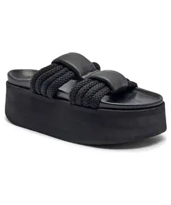 Кожаные тапочки Афина Inuikii, черный