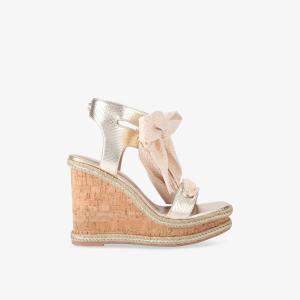 Сандалии на платформе Carvela Sorrento из искусственной кожи, золотой