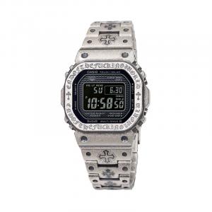 Часы Casio G-Shock Full Metal GMW-B5000 Series, арт. GMW-B5000GD-1A, серебристый/винтажная гравировка