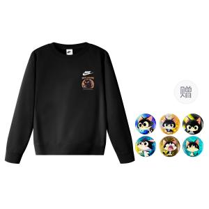 Nike Дри-файт свитшот унисекс Black с подарочным бейджем