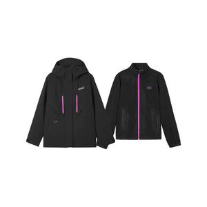 Куртка-ветровка Skechers Women's, угольно-черная с сумкой для покупок