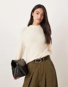 Glamorous свободный трикотажный джемпер цвета экрю