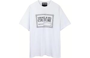 Футболка с логотипом VERSACE JEANS COUTURE, белый