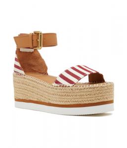 Туфли на платформе glyn See By Chloe, красный