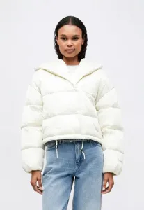 Зимняя куртка средней плотности с коротким рукавом и запахом Calvin Klein, Bone White