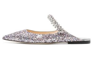 Сандалии Bing 100 Mules Jimmy Choo, Silver