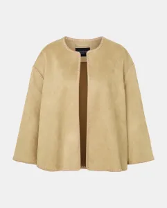 Женское пальто из антилопы гладкое Woman El Corte Inglés, коричневый