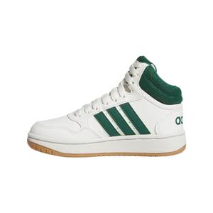 Adidas Детские баскетбольные кроссовки высокие Core White/Preppy Green/Glue Kids'