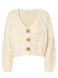 Кардиган оверсайз TATUUM Una, слоновая кость