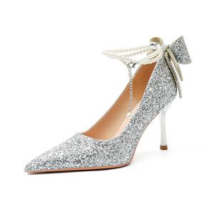 Женские туфли на тонком каблуке и высоком каблуке WESTLINK, Silver