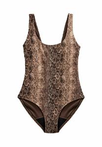 Купальник Next Swimsuit, Brown Snake Print/Brown
