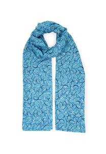 Шарф MANDALA светлый, принт металлик HARPA, цвет Blue One Size