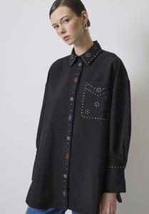 Блуза Touché Privé CRYSTAL STONE DETAILED, Black/Black