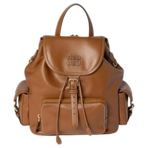 MIU MIU Кожаный рюкзак женский Бренди