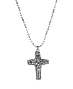 Мужское оловянное ожерелье с изображением пастуха и овцы Symbols Of Faith, silver-tone