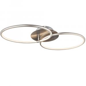 Globo Lighting Светодиодный потолочный светильник KYLE, серебристый металлик