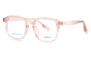 MUZU Пластиковая квадратная оправа для очков TR/Memory унисекс, Trans-pink - C04