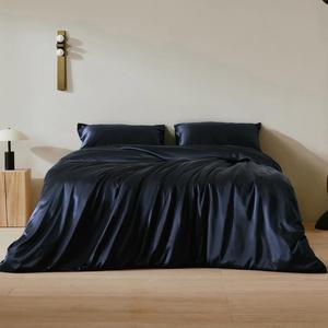 LilySilk Комплект постельного белья LILYSILK из шелка Oxford 19 momme Navy Blue