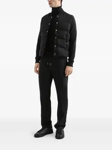 Стеганый двусторонний жилет DOLCE & GABBANA, черный