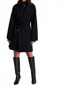 Пальто черное SHAN