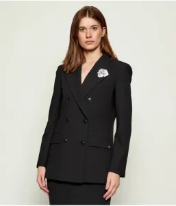 Элегантная куртка Амелора oversize fit Hugo, черный