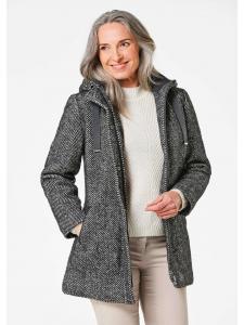 Пуховик GOLDNER, черный/белый