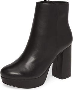 Женские ботильоны YDN с круглым носком на платформе, массивными высокими каблуками, из замши, для вечерних и праздничных мероприятий, с боковой молнией