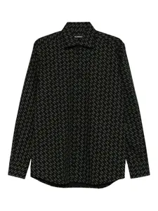 Рубашка с узором Karl Lagerfeld, черный