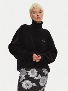 Свитер с высоким воротником обычного кроя Rotate, черный