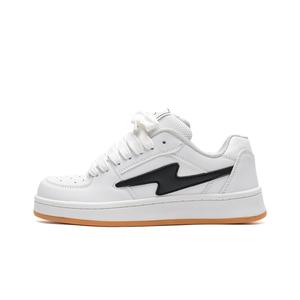 OBWA Износостойкие, легкие и дышащие низкие кроссовки для скейтбординга унисекс белого и черного цвета