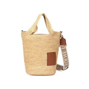 LOEWE Прорезная рафия сумка через плечо мини женская льняная