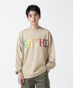 Футболка с логотипом ON THE TURF (на передней части) B'2Nd, цвет Beige