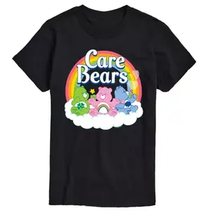 Футболка с принтом Care Bears для мужчин Licensed Character, черный