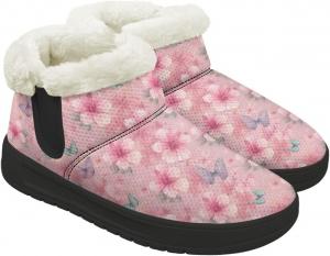 Женские зимние ботинки с мандалой и цветочным узором, утепленные мехом с подошвой из вспененной памяти GETELINSENG, Dragonfly Moon