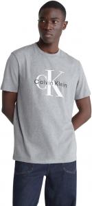 Мужская футболка с круглым вырезом и монограммой Calvin Klein, Medium Grey Hea
