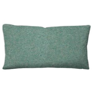Наволочка из меланжевой фланели Biberna Zordo, хлопок - пихтовый зеленый - 40 х 80 см