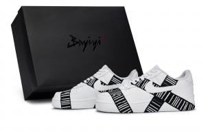 Nike Кроссовки для скейтбординга Air Force 1, унисекс, низкие, белые/черные