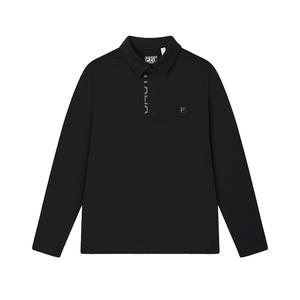 FILA Поло мужское угольно-черное Jet Black