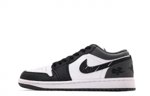 Jordan Air 1 Low Top Кроссовки для баскетбола Unisex Black White