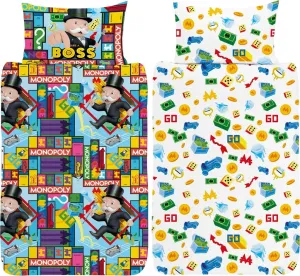 Комплект постельного белья Монополия Как босс TC267 (односпальная кровать) (разноцветный) Monopoly
