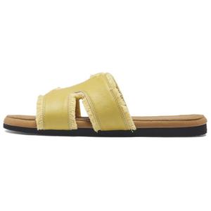 AGSDON Женские тапочки-шлёпанцы на 2-сантиметровой подошве жёлтые, цвет Yellow
